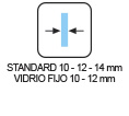 ESPECIFICACIONES - Grosor Standard 10-12-14 - Vidrio Fijo 10-12 mm SV